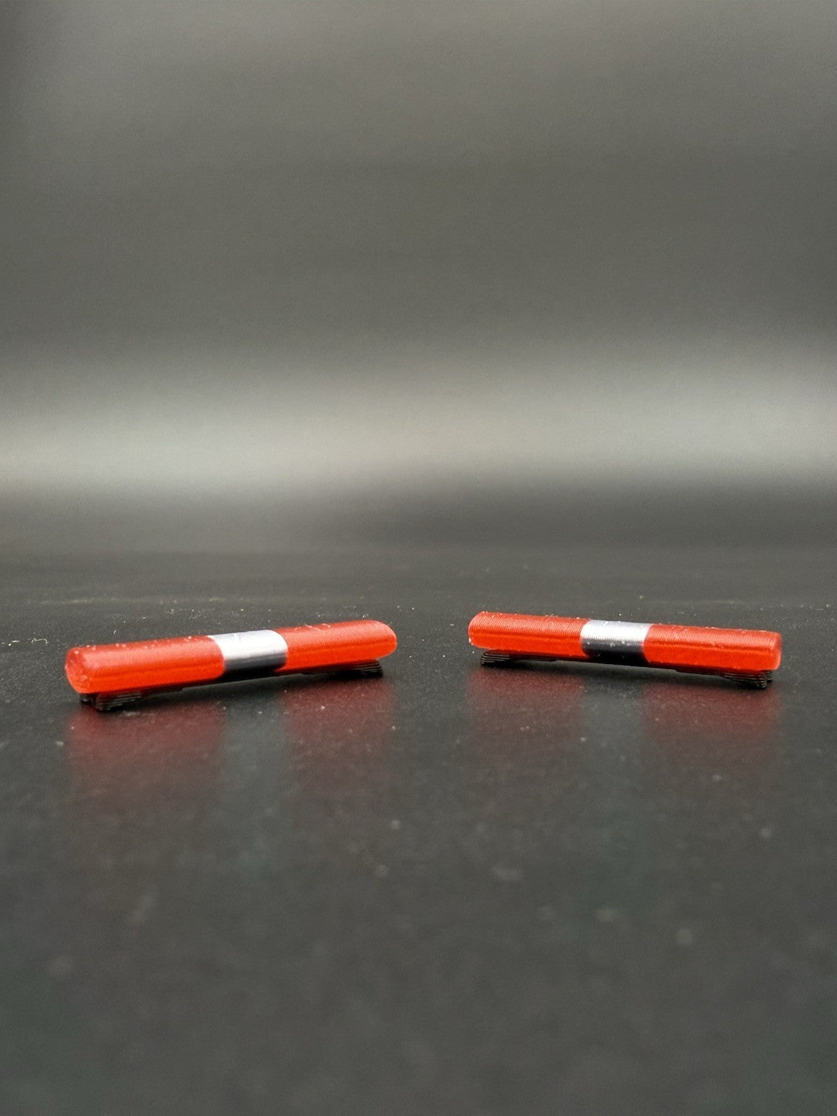 2 Pack 1/43 O Scale Red Chrome Aerodynic Lightbar Police Fire 4310R Chrome10