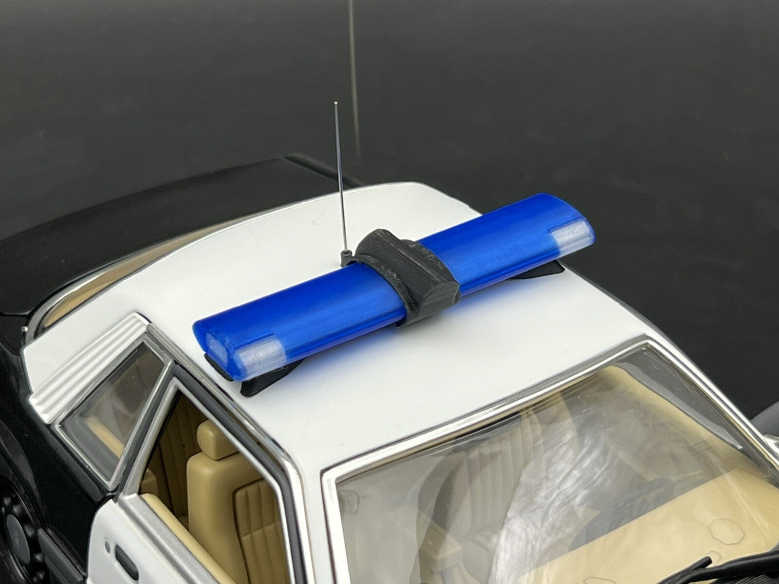 1/18 Scale Model Jetsonic Lightbar Blue Clear FHP Florida Highway Patrol Police 4