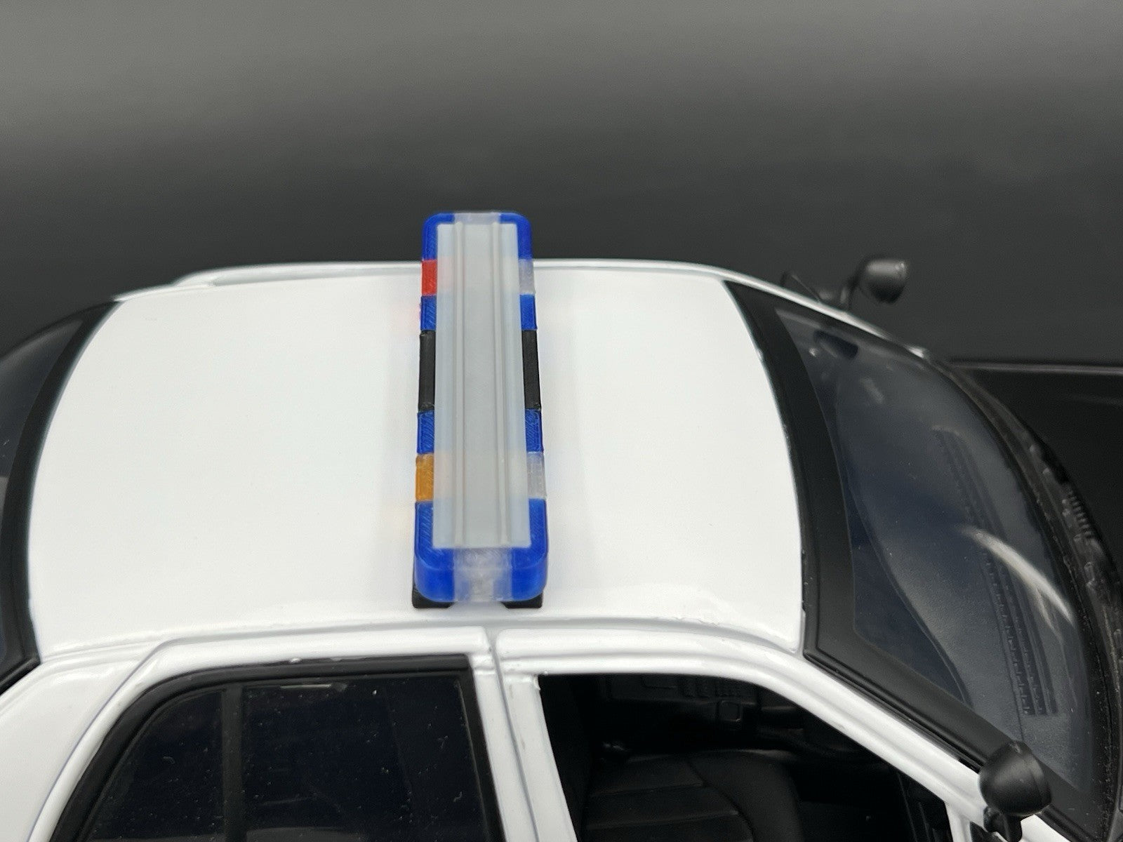 1/18 LED Ready Whelen Edge Massachusetts Police Lightbar Blue Clear Amber Red8