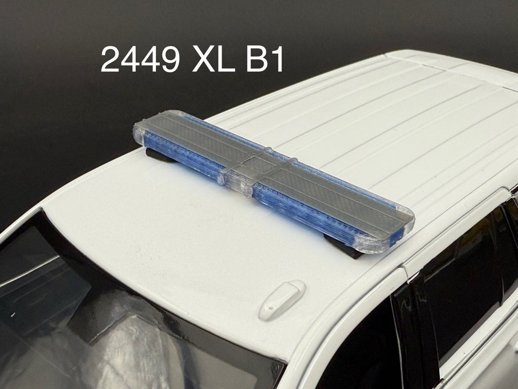1/24 25 Scale Model Whelen Liberty II XL Blue Police Lightbar Tahoe SUV 2449XLB10