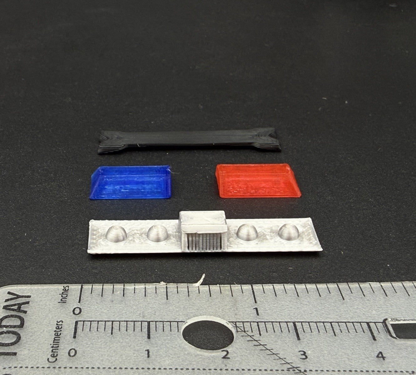 1/32 Blue Red Chrome Code 3 LP6000 Lightbar Police Fire 3207ChromeBR10