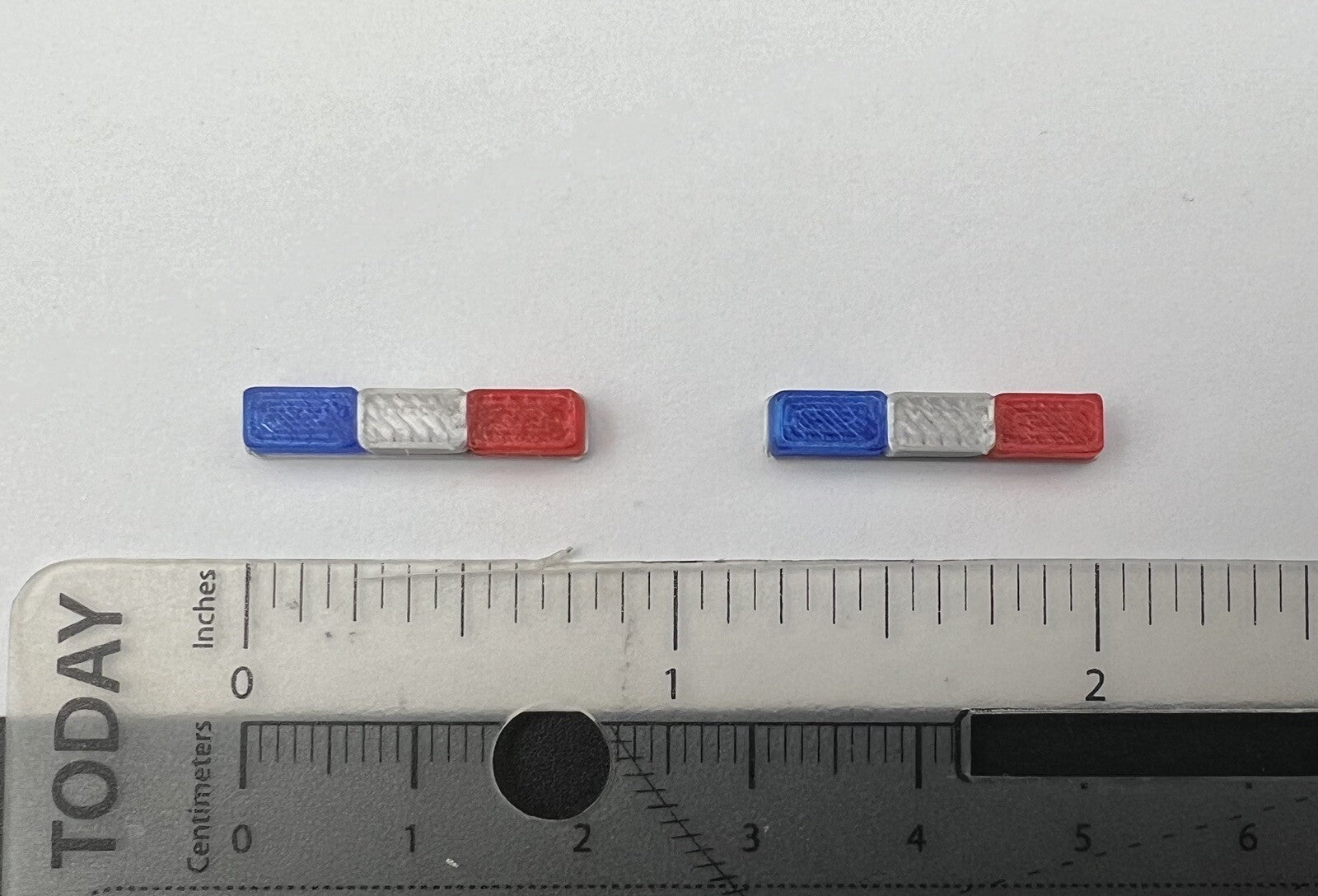 2 Pack 1/64 Blue Red Federal Signal Twinsonic Lightbar Greenlight Police Sheriff4