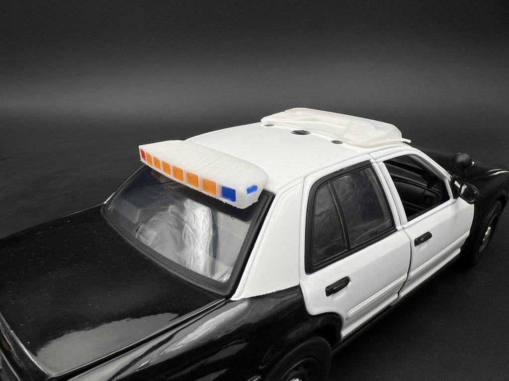 1/18 Front & Back Whelen Fast Trax Lightbars Police Sheriff Fire Highway Patrol4
