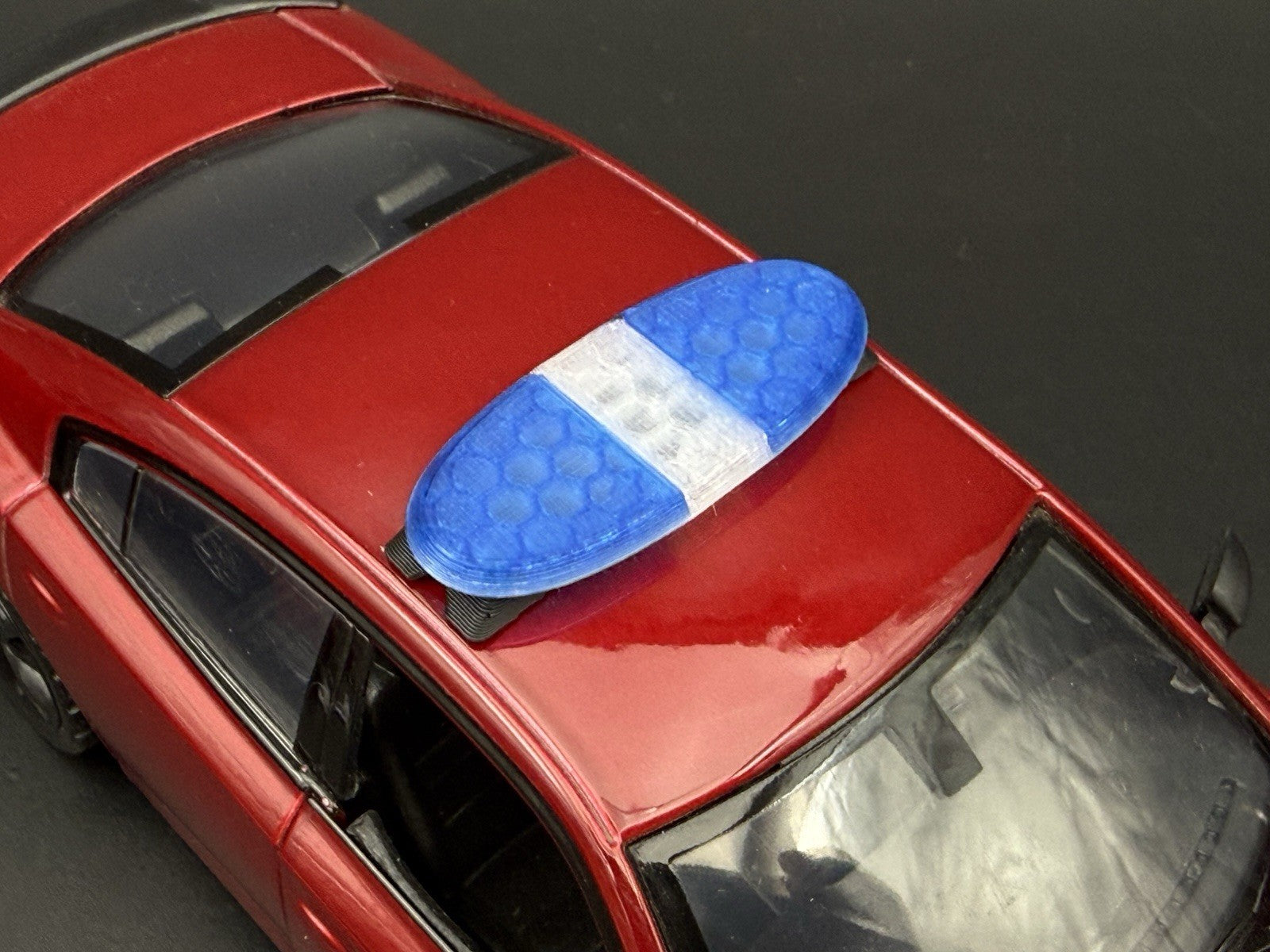 1/24 25 Scale Model LED Ready Blue Federal Signal Arjent Lightbar Police 2412BC7