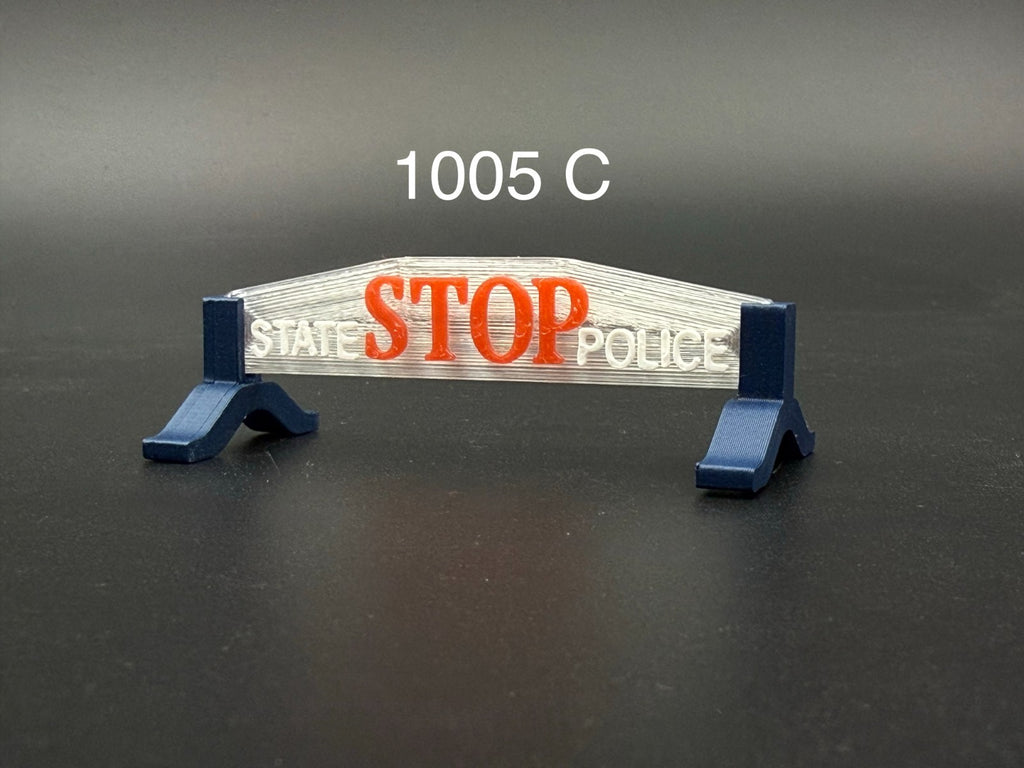 1/10 12 Scale Model Michigan State Police Hood Stop Sign 1005C0