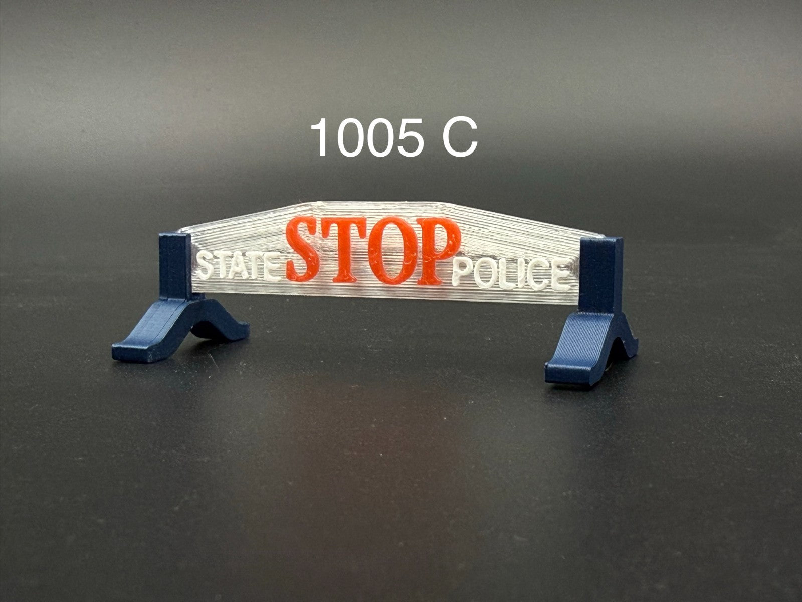 1/10 12 Scale Model Michigan State Police Hood Stop Sign 1005C0