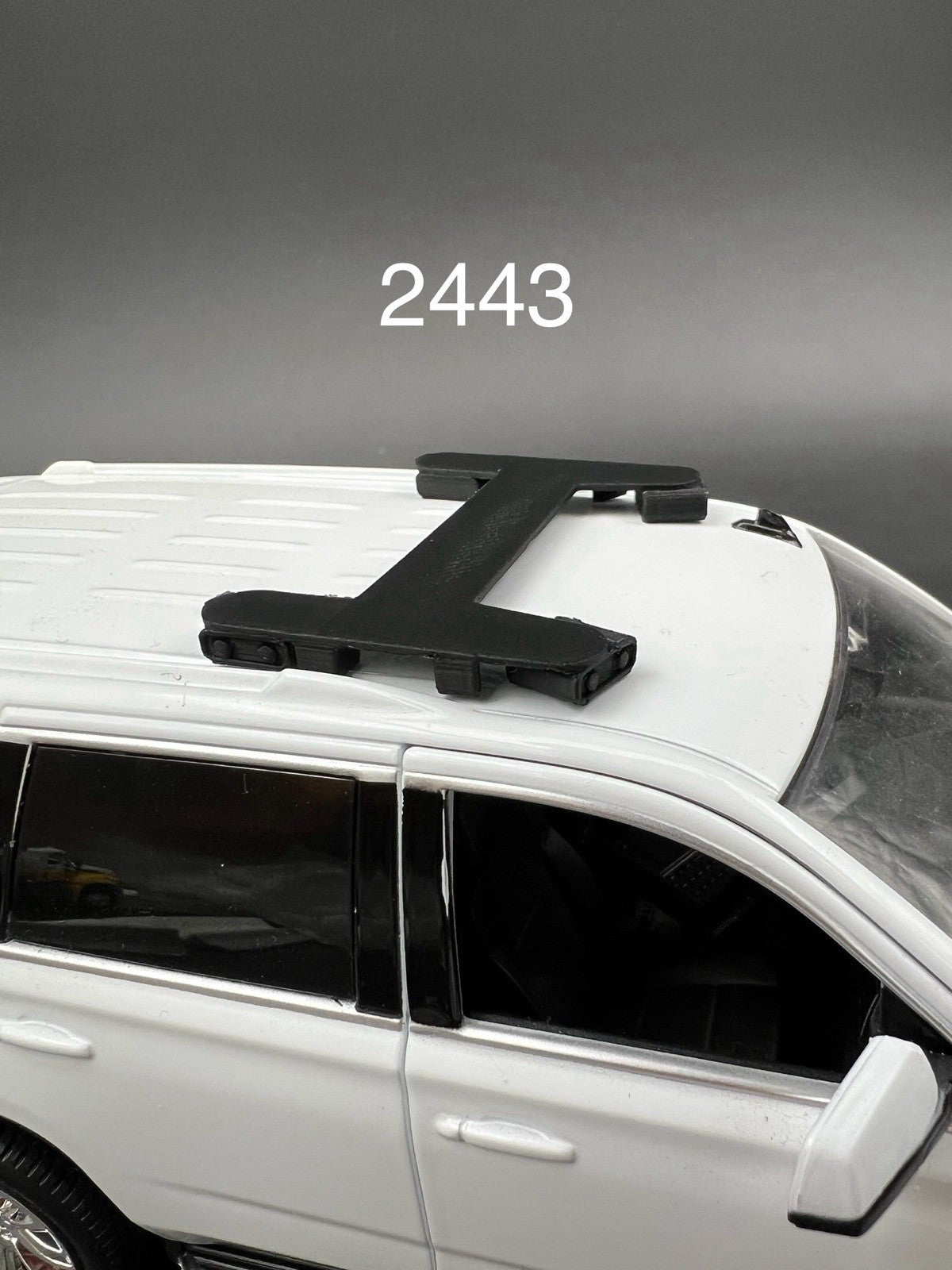 1/24 Lightbar Bracket w/ ALPR License Plate Reader Police Car SUV Sheriff0