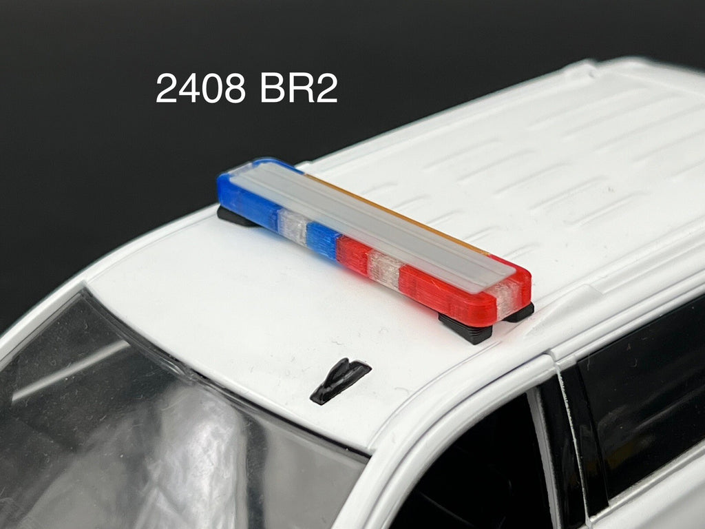 1/24 LED Ready Whelen Edge Lightbar Blue Red Amber Highway Patrol Police Sheriff0