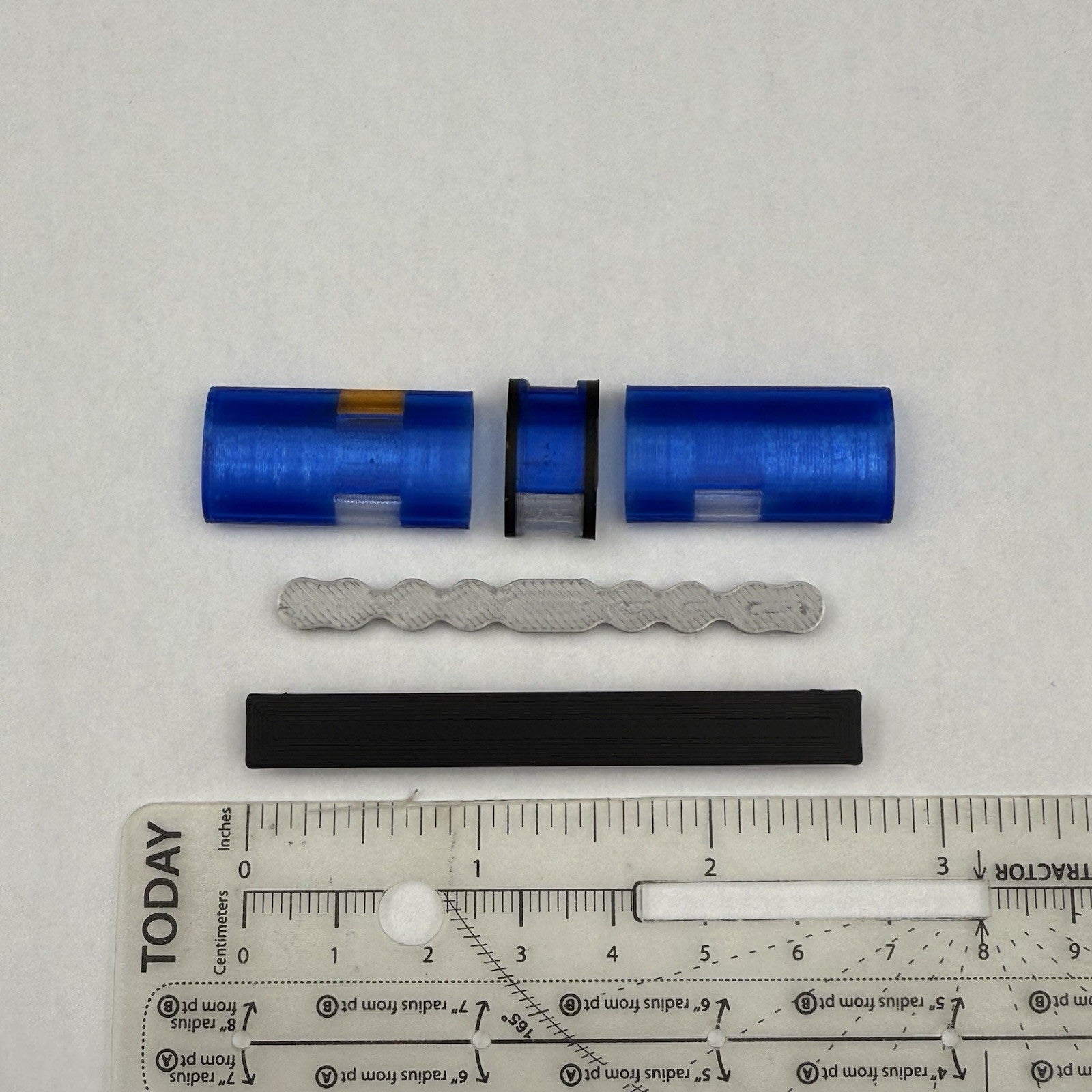 1/18 LED Ready Jetstrobe Jetstream Lightbar Blue Clear Amber Police Sheriff1