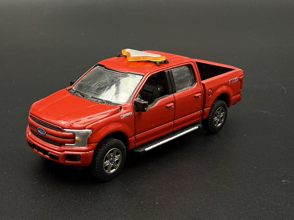 2-Pack 1/64 Scale Model Amber Federal Valor Lightbar Work Truck Security 6401A4