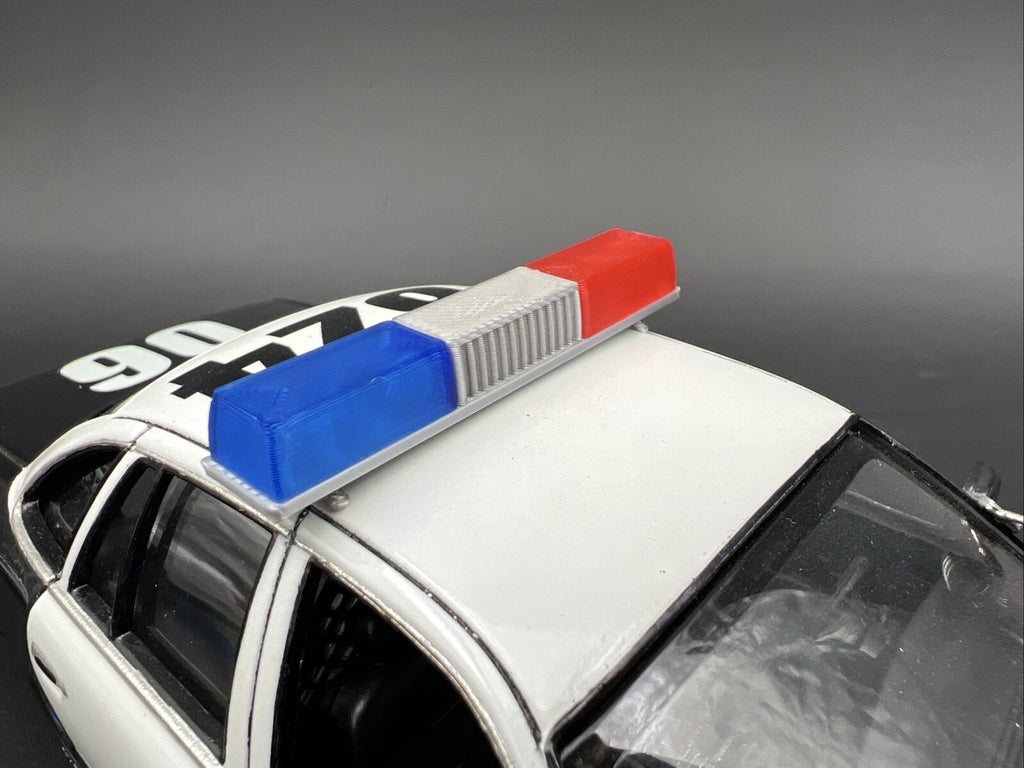 1/24 25 Blue Red California Twinsonic Lightbar Police Sheriff Highway Patrol14