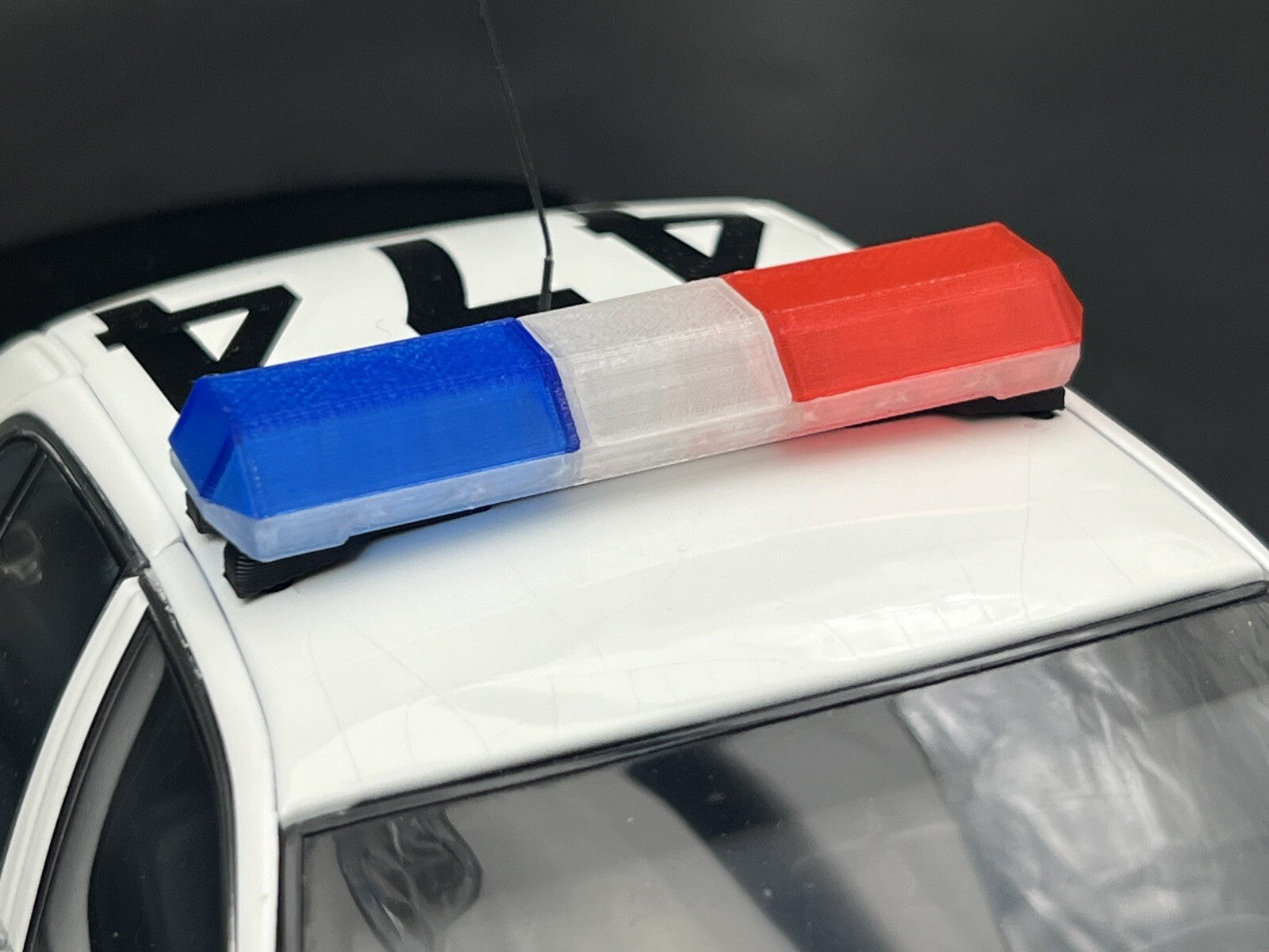 1/18 Scale Blue Clear Red Code 3 MX7000 Lightbar LAPD LASD Sheriff State Police2