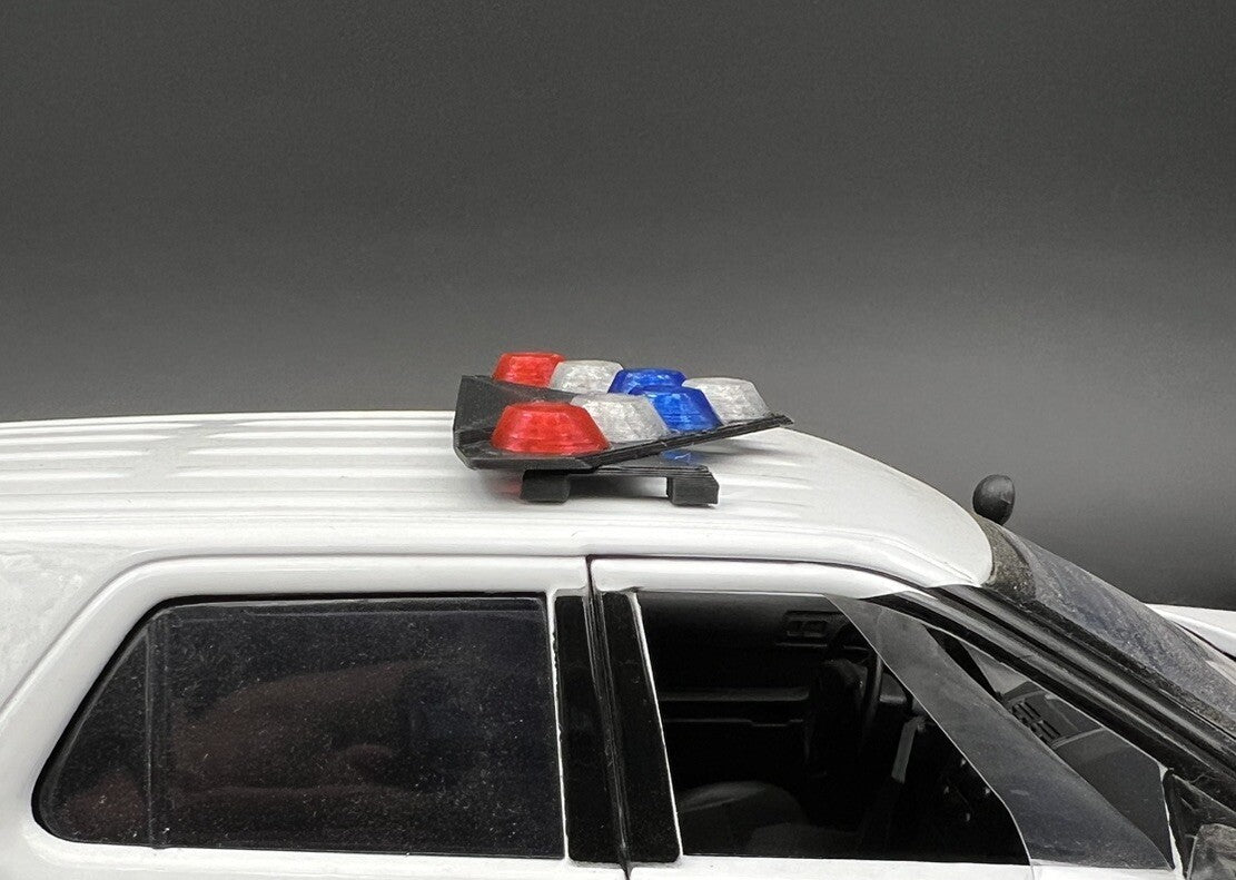 1/18 LED Ready LVMPD Blue Red Federal Signal Vision SLR Lightbar Police Car7