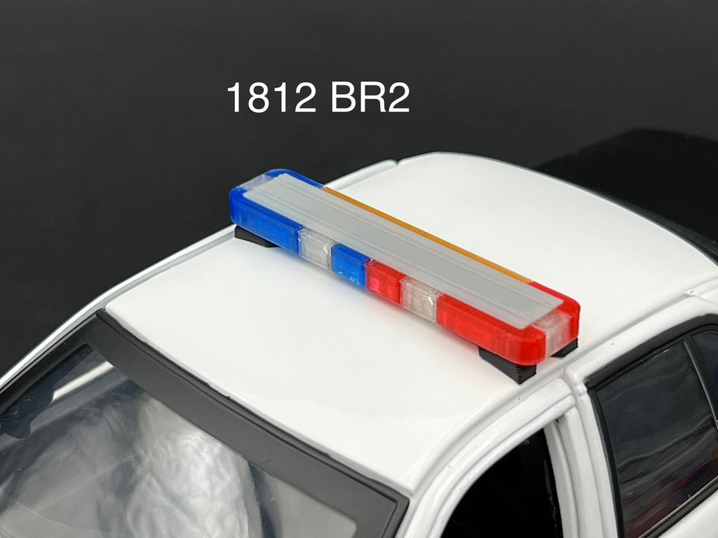 1/18 LED Ready Whelen Edge Lightbar Blue Red Amber Highway Patrol Police Sheriff0