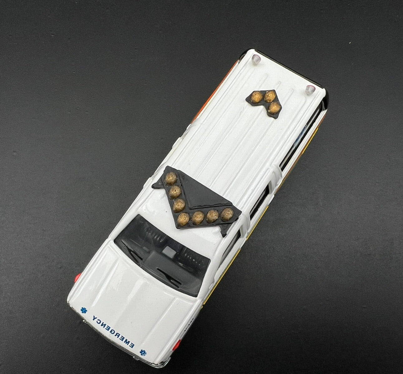 2 Pack 1/64 Federal Signal Vector Vision SLR Amber Lightbar For Greenlight6