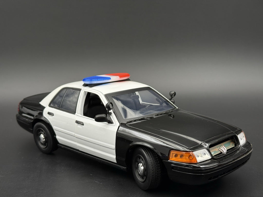 1/18 Federal Arjent Lightbar For WCC / Motormax PCB Blue Clear Red Police7