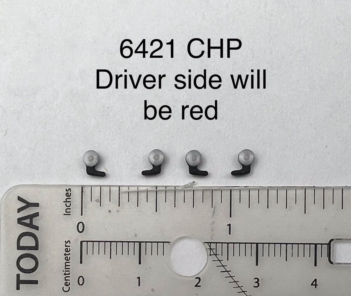 4-Pack 1/64 Scale Model Spotlight Red Clear Fire Police Car SUV 6421 CHP0