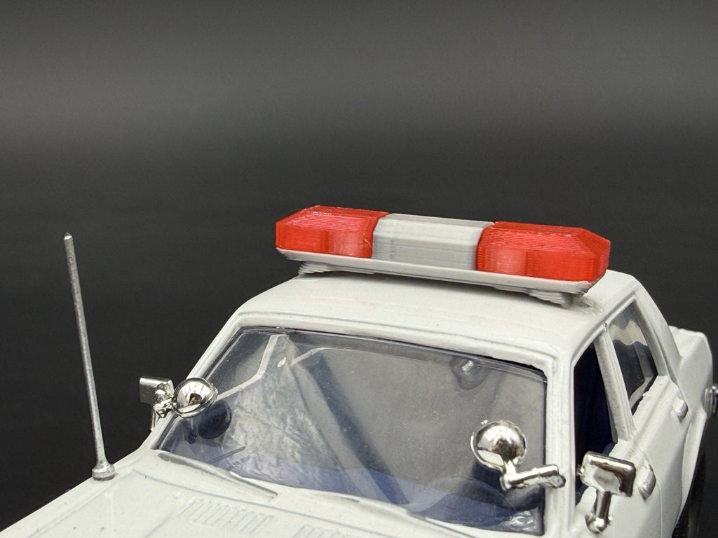 2-Pack 1/43 Scale Model Red Amber Flasher Smith Wesson 8880 Lightbar 4343R4