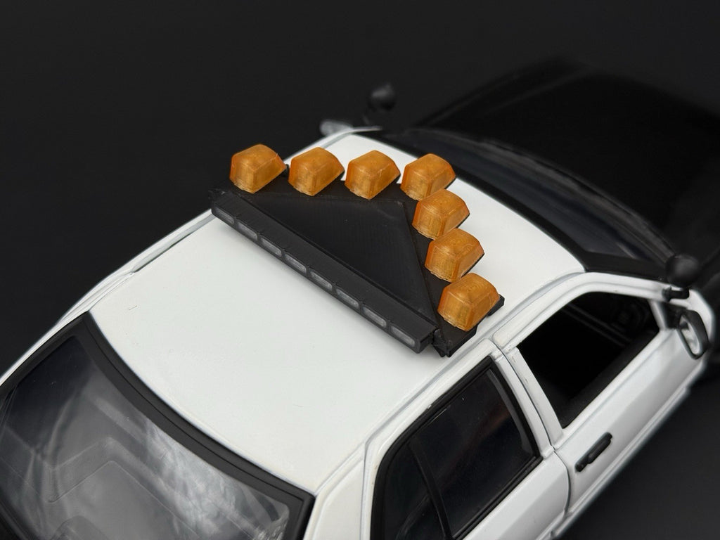 1/18 LED Ready Amber Federal Signal Vector Vision Lightbar Tow Security Work11
