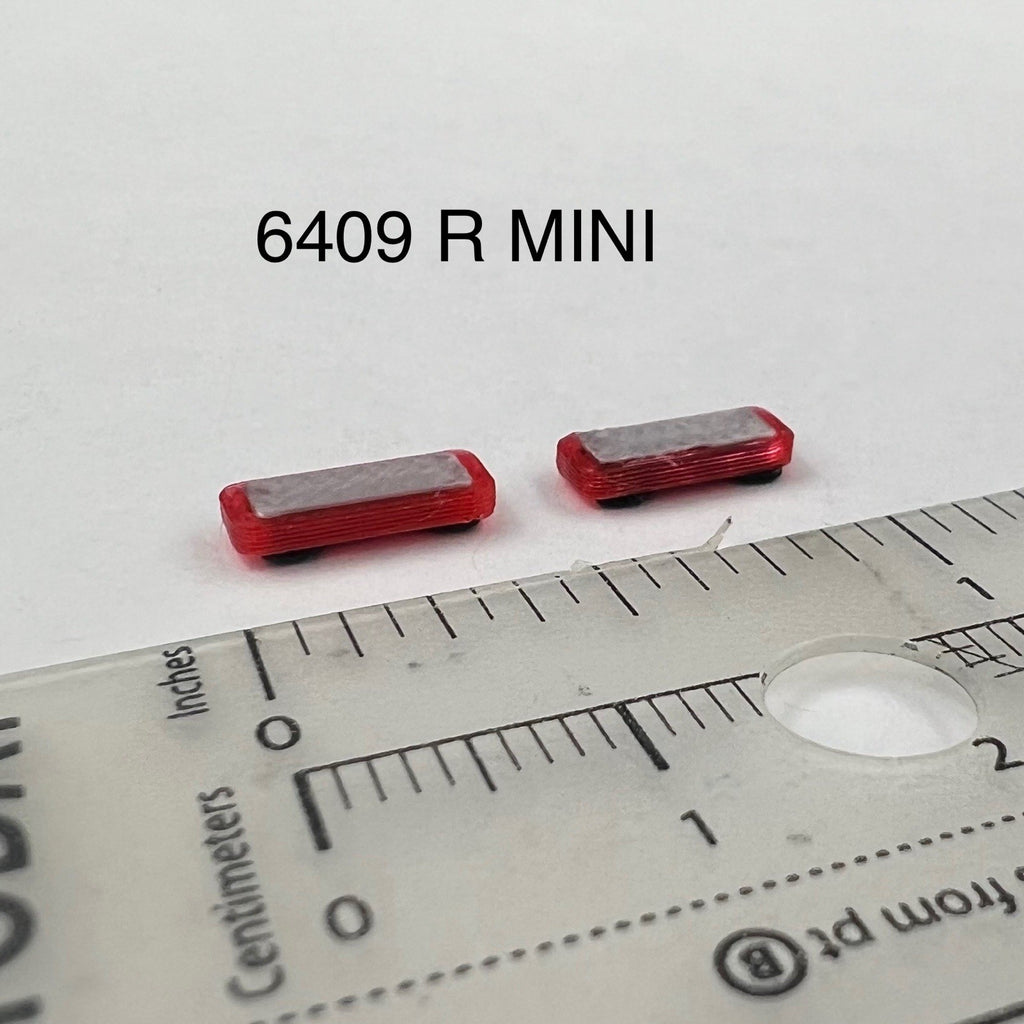 2 Pack 1/64 Mini Whelen Edge Red Lightbar Gray Top Cover Police Sheriff Fire EMS0