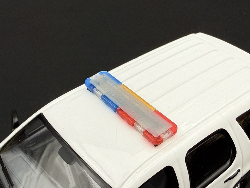 2 PACK 1/43 O Scale Model Whelen Liberty Blue Red Police Lightbar 4301 BR19