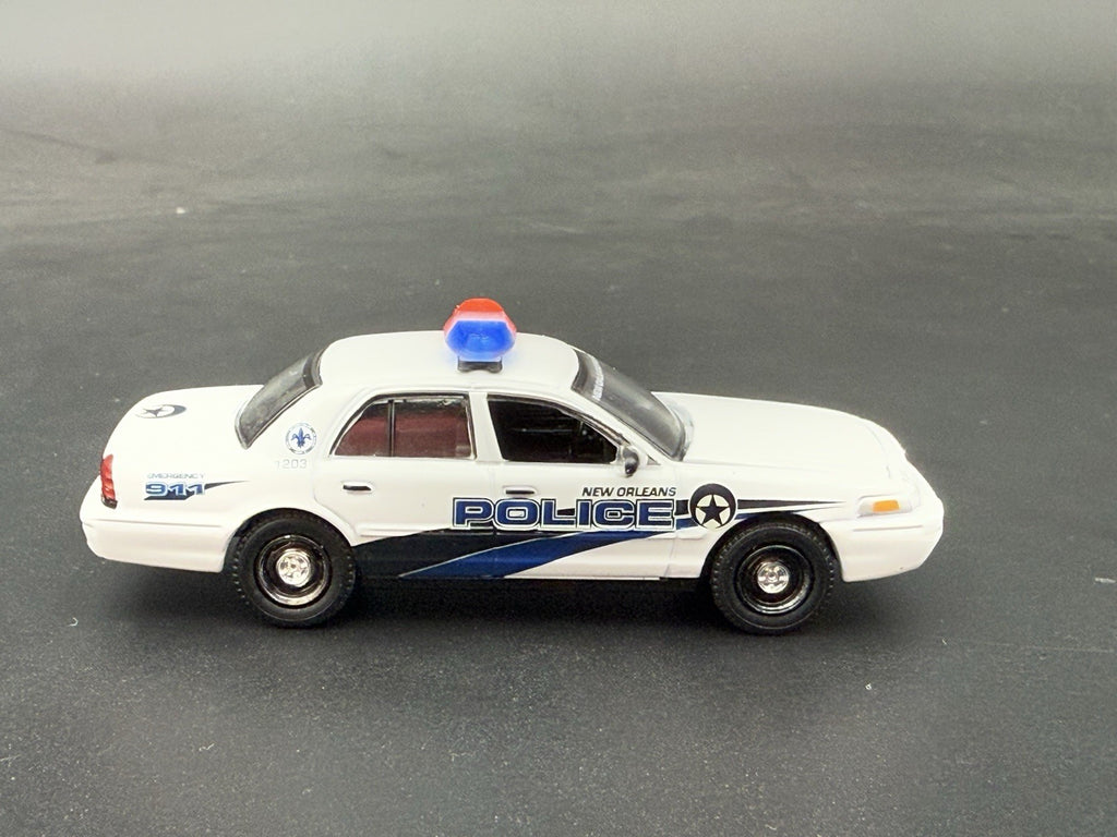 2-Pack 1/64 Scale Model Red Blue Federal Vista Lightbar Police Car 6412BCR6