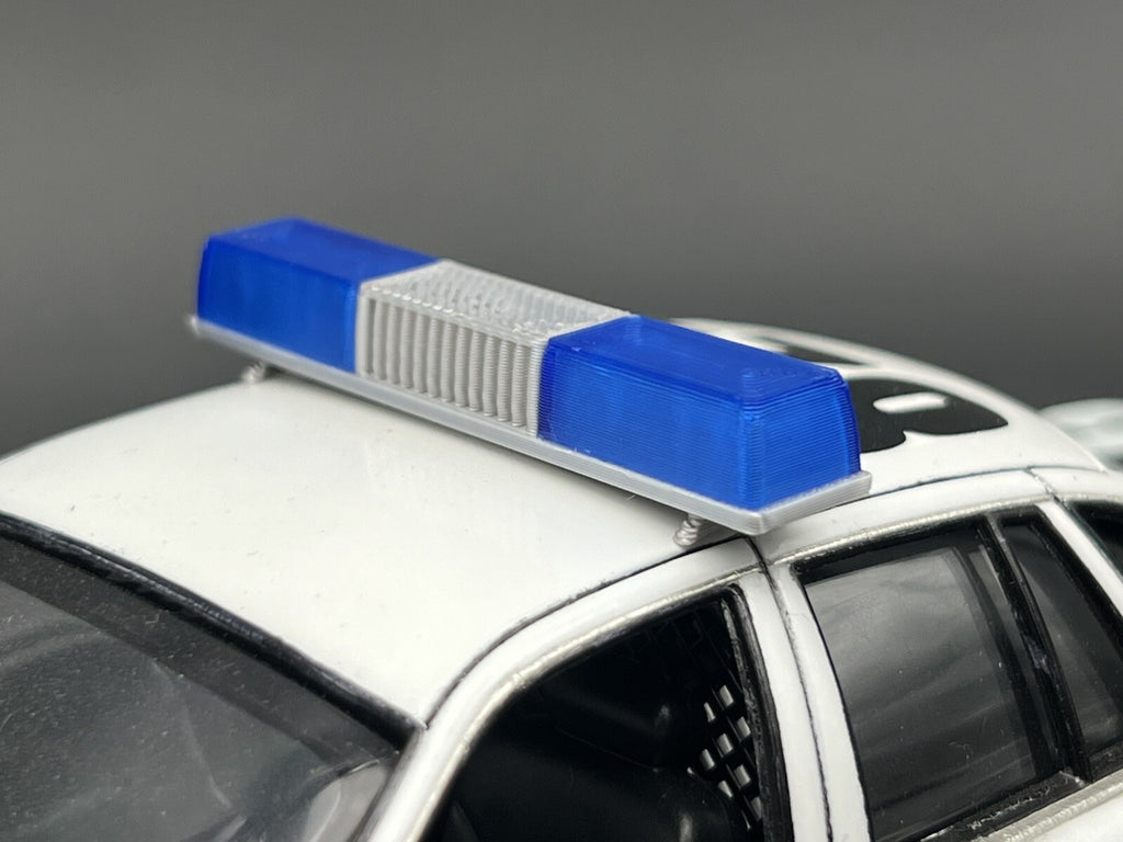 1/24 25 Blue Federal Signal Twinsonic Lightbar Police Sheriff State Patrol8