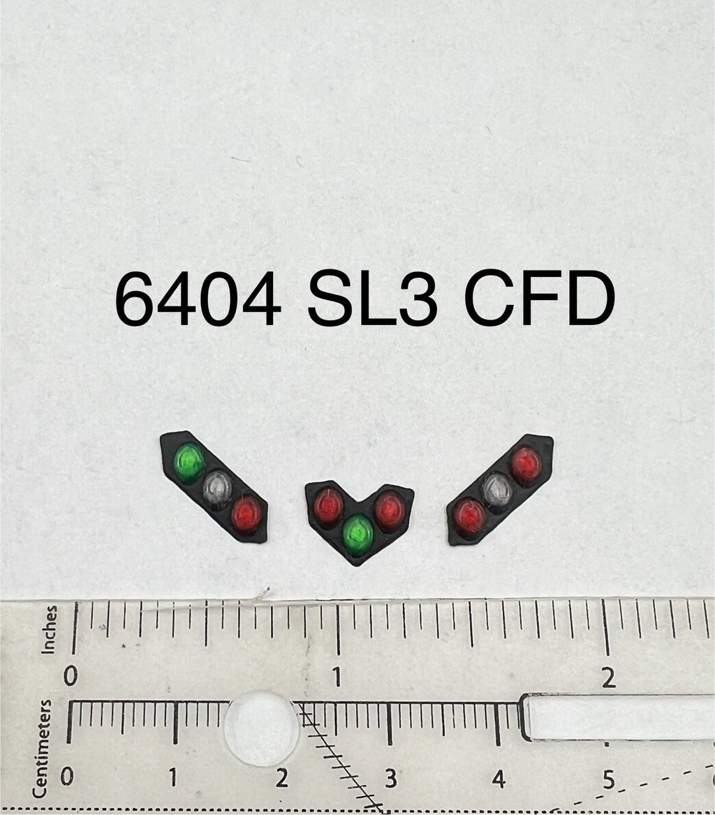 3 Pack 1/64 Chicago Fire CFD Green Red Split Vision SLR Lightbar Truck Code 30