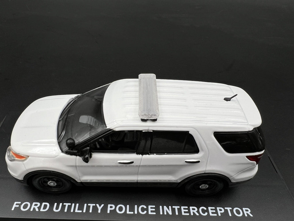 2 Pack 1/43 SUV Length Whelen LED Gray Top Cover Lightbar O Scale Police Sheriff4