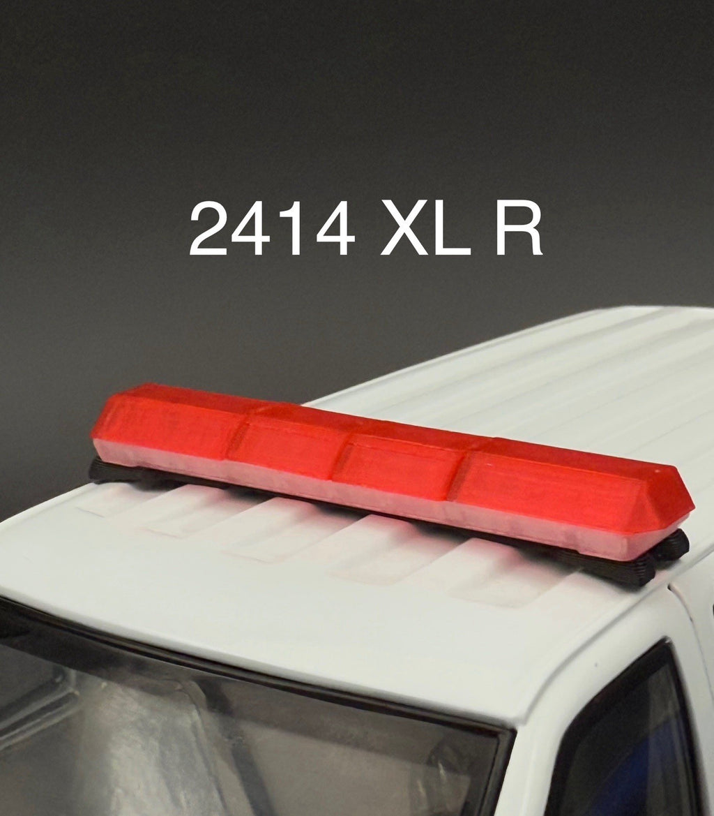 1/24 25 Scale Red Code 3 MX7000 XL Lightbar Ambulance Fire Truck Width 58”0