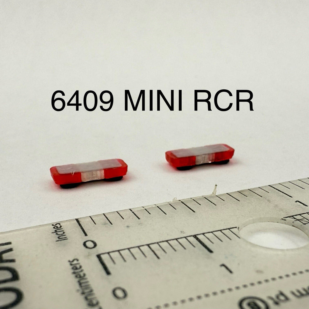 2 Pack 1/64 Mini Whelen Edge Red Clear Red Lightbar Gray Top Police Fire EMS0