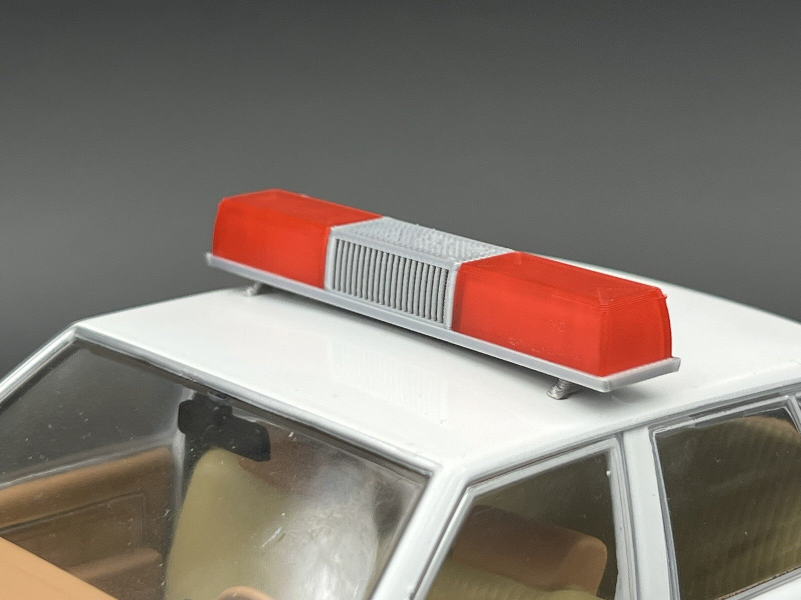 1/18 Red Federal Signal Twinsonic Lightbar Police Sheriff State Highway Patrol5