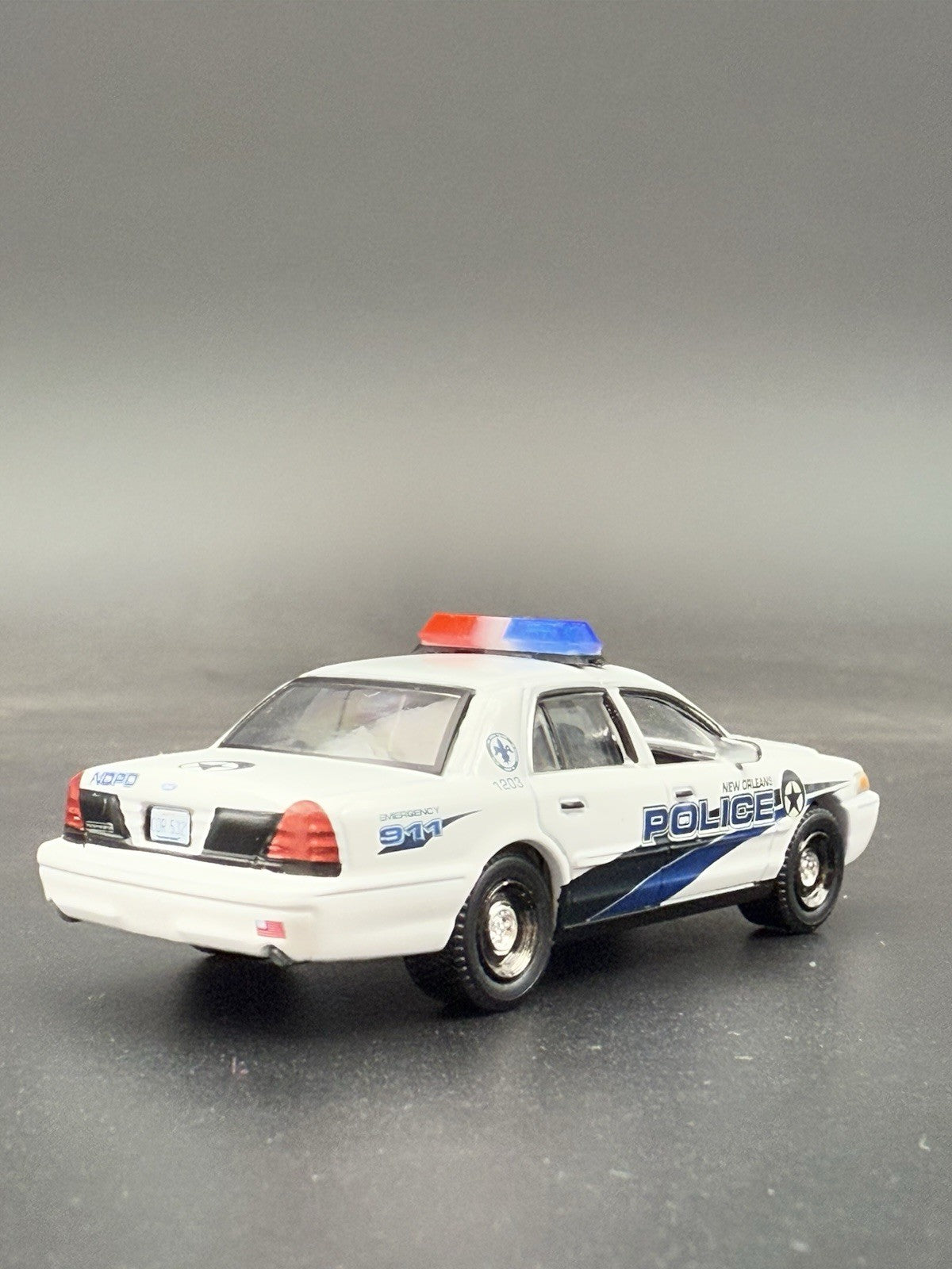 2-Pack 1/64 Scale Model Red Blue Federal Vista Lightbar Police Car 6412BCR5