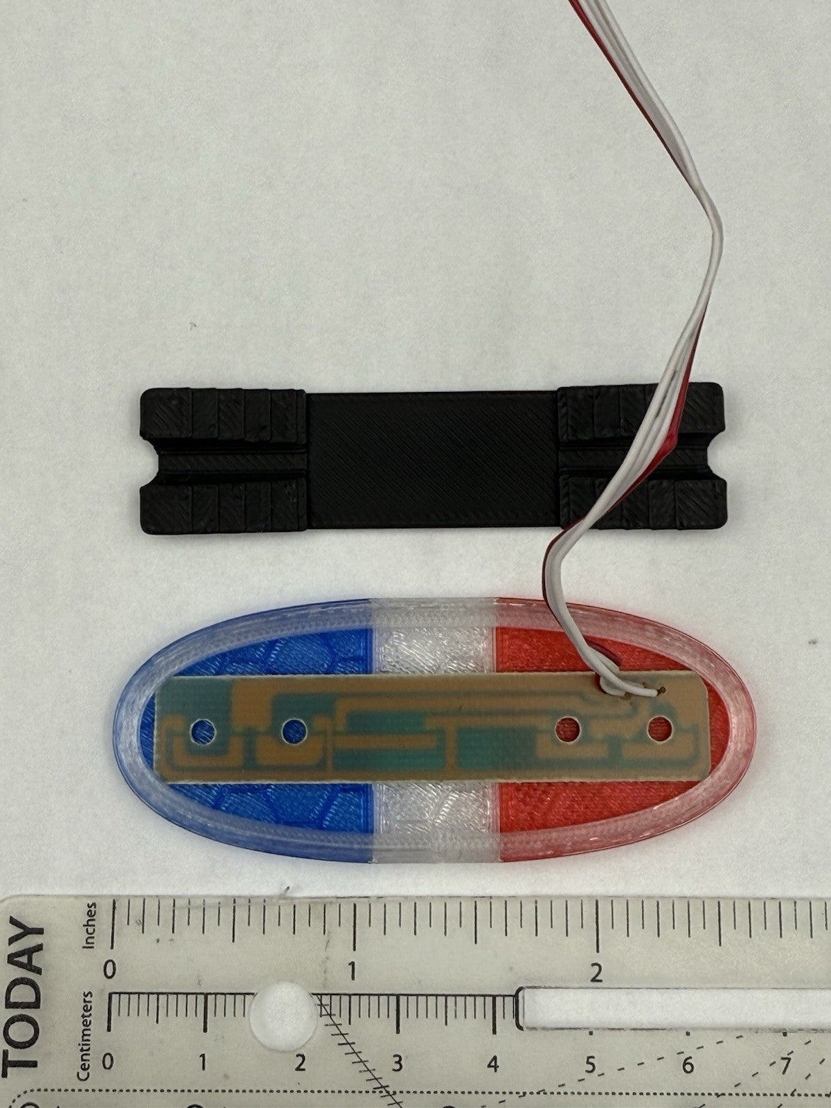 1/18 Federal Arjent Lightbar For WCC / Motormax PCB Blue Clear Red Police2