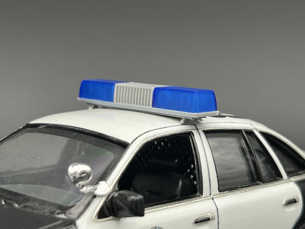 1/24 25 Blue Federal Signal Twinsonic Lightbar Police Sheriff State Patrol7