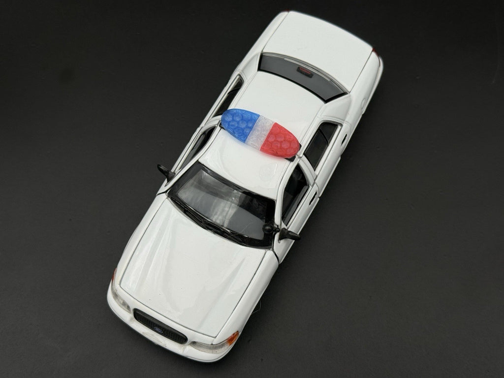 2 Pack 1/43 O Scale Blue Red Federal Signal Arjent Lightbar Police 4350BR1