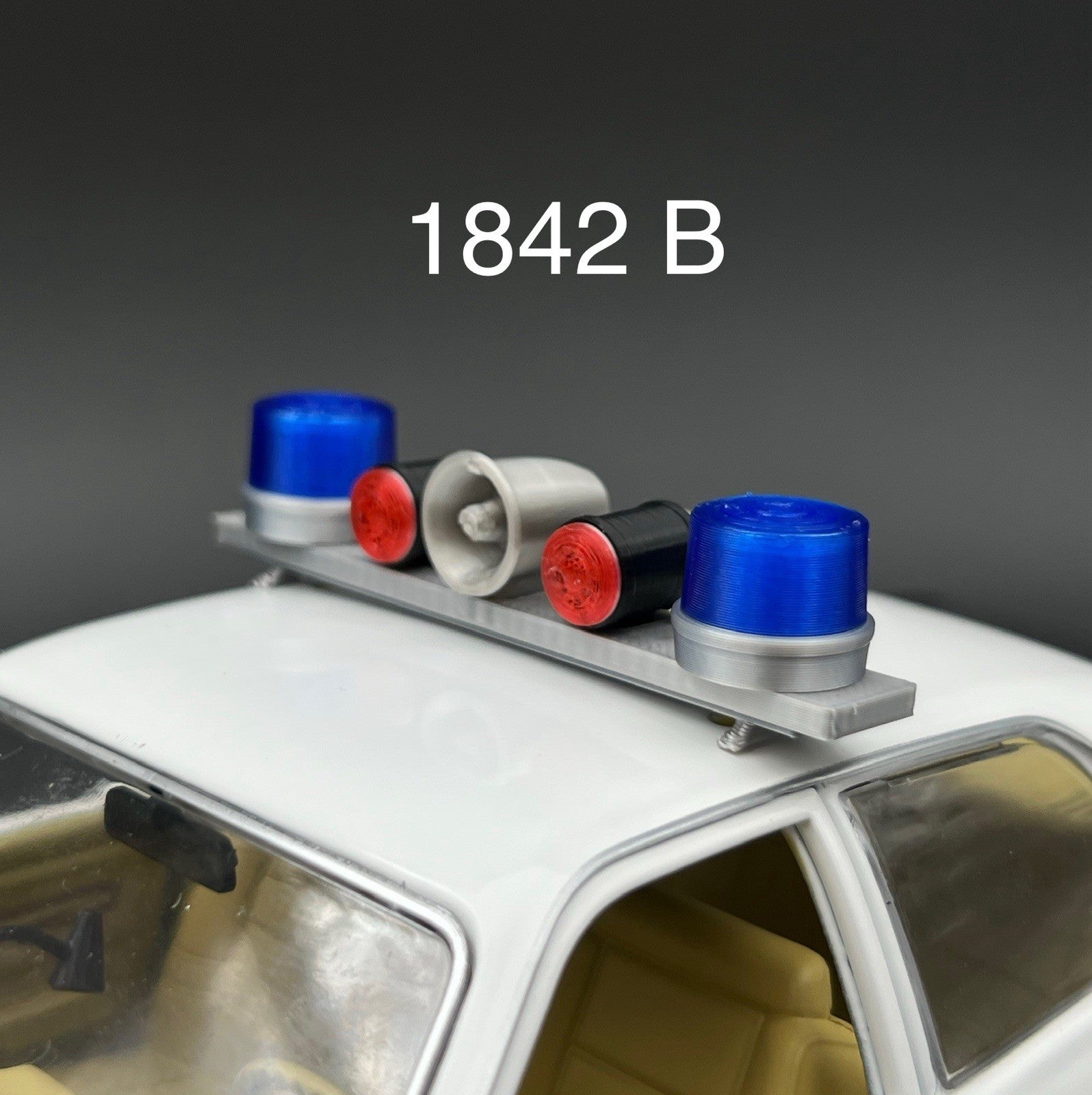 1/18 Blue Mars Skybolt Beacon Lightbar Siren Speaker Police Sheriff Fire0