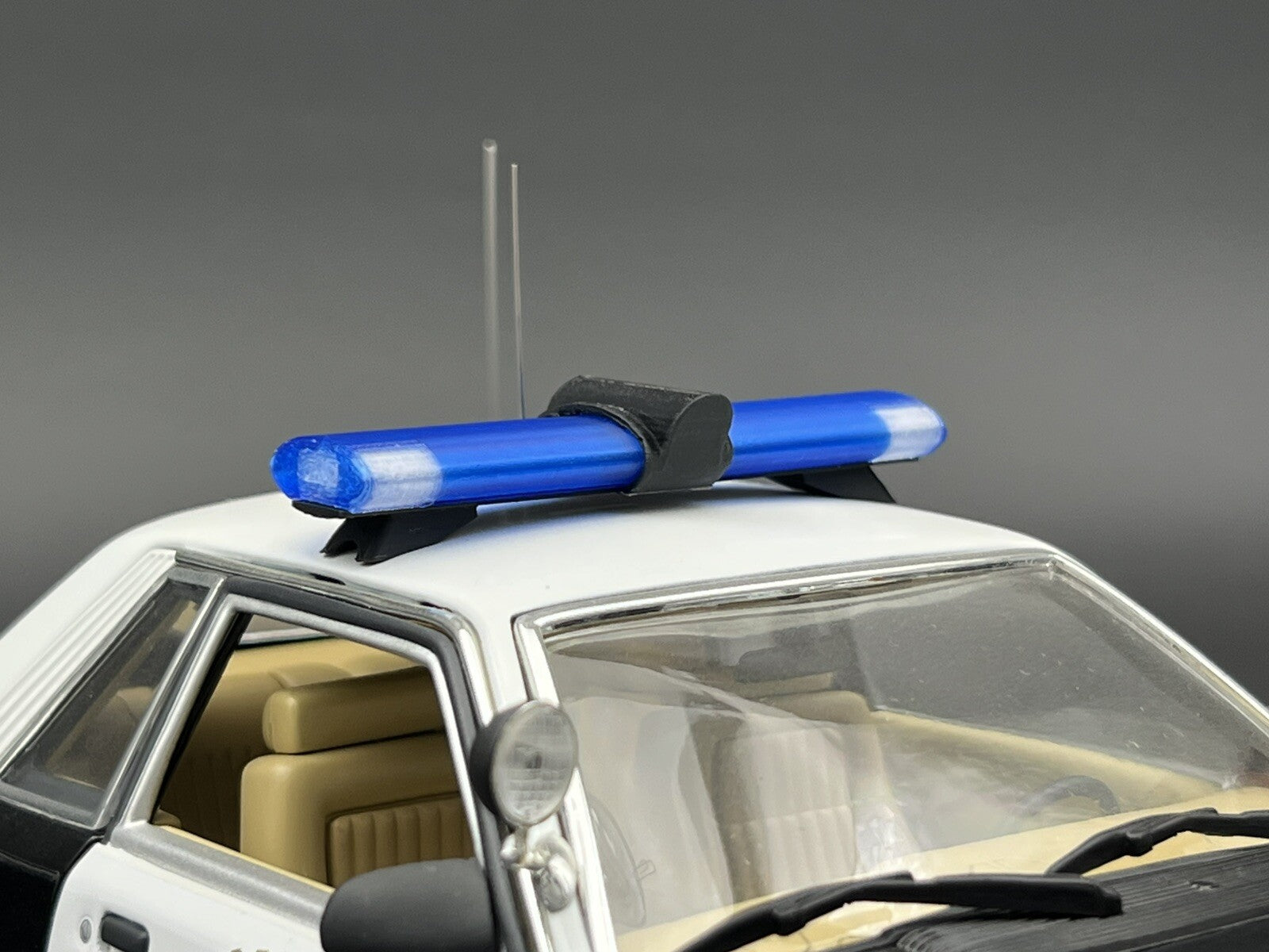 1/18 Scale Model Jetsonic Lightbar Blue Clear FHP Florida Highway Patrol Police 5