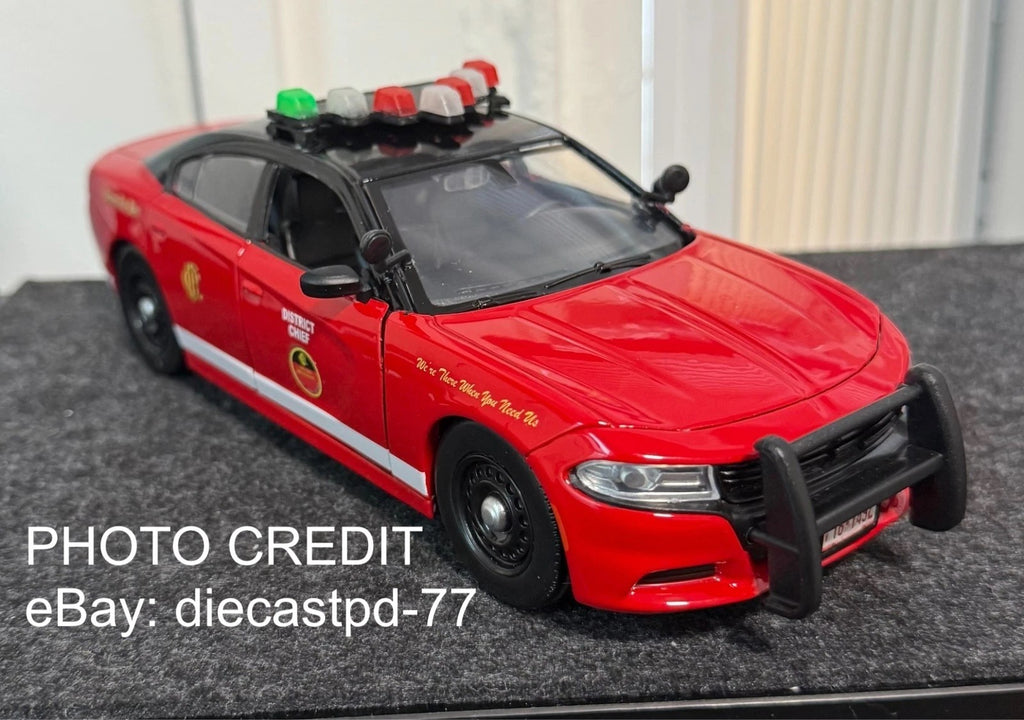 1/24 LED Ready Chicago Fire Federal Signal Vector Vision Lightbar Car CFD Green8