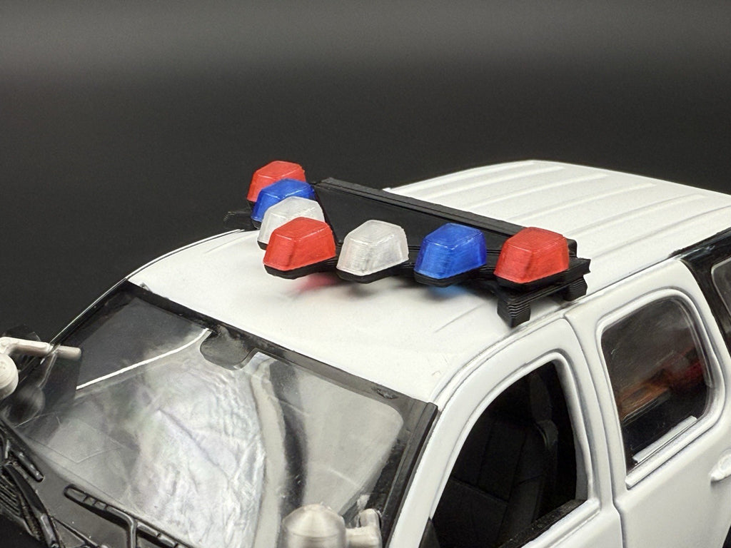 1/24 25 LED Ready CHP PSP Federal Vector Vision Lightbar Police Car 2432 BR315