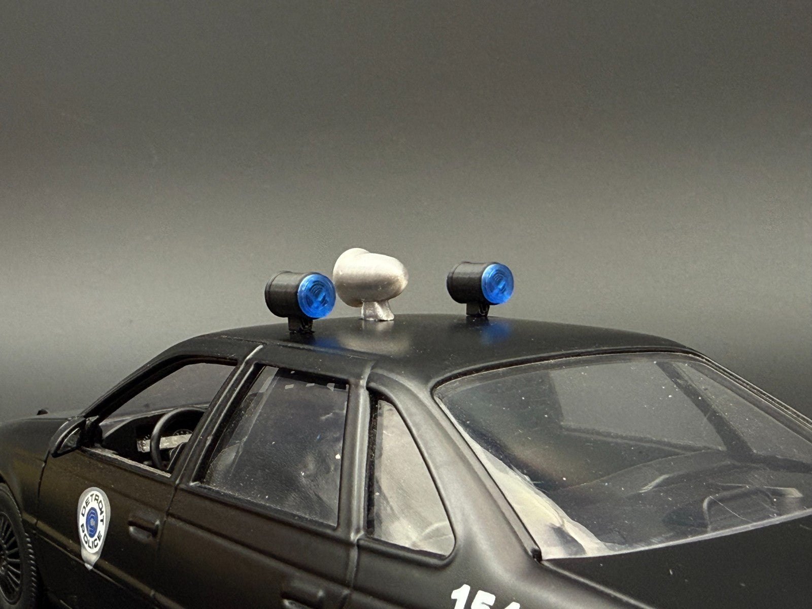 1/24 1/25 Scale Model Blue Can Lights Siren Police 2434B2