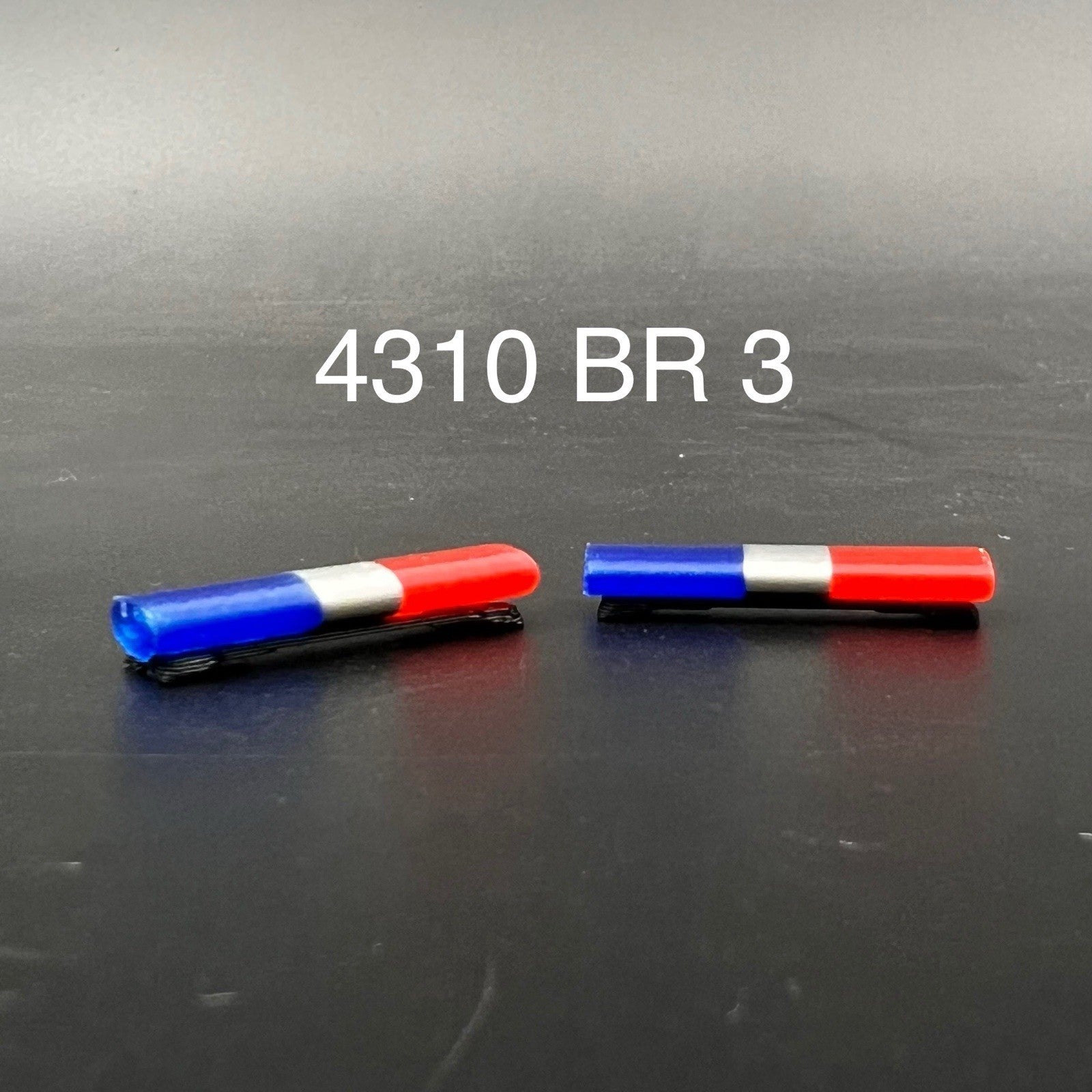 1/43 AeroDynic Lightbar Cannonball Run Blue Red Chrome Police CHP LAPD LASD0
