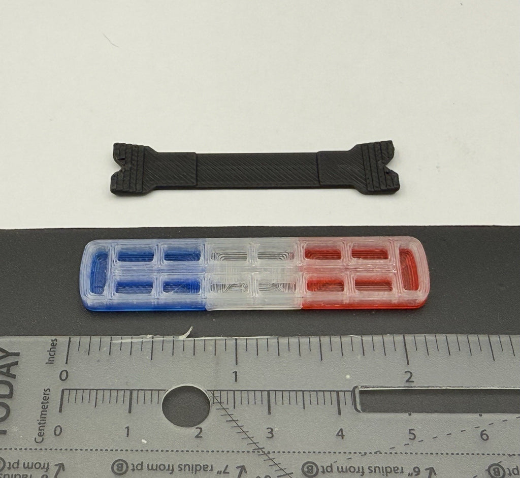 1/24 Scale LED Compatible Tahoe Width XL Legend Lightbar Red Clear Police 2430RC8