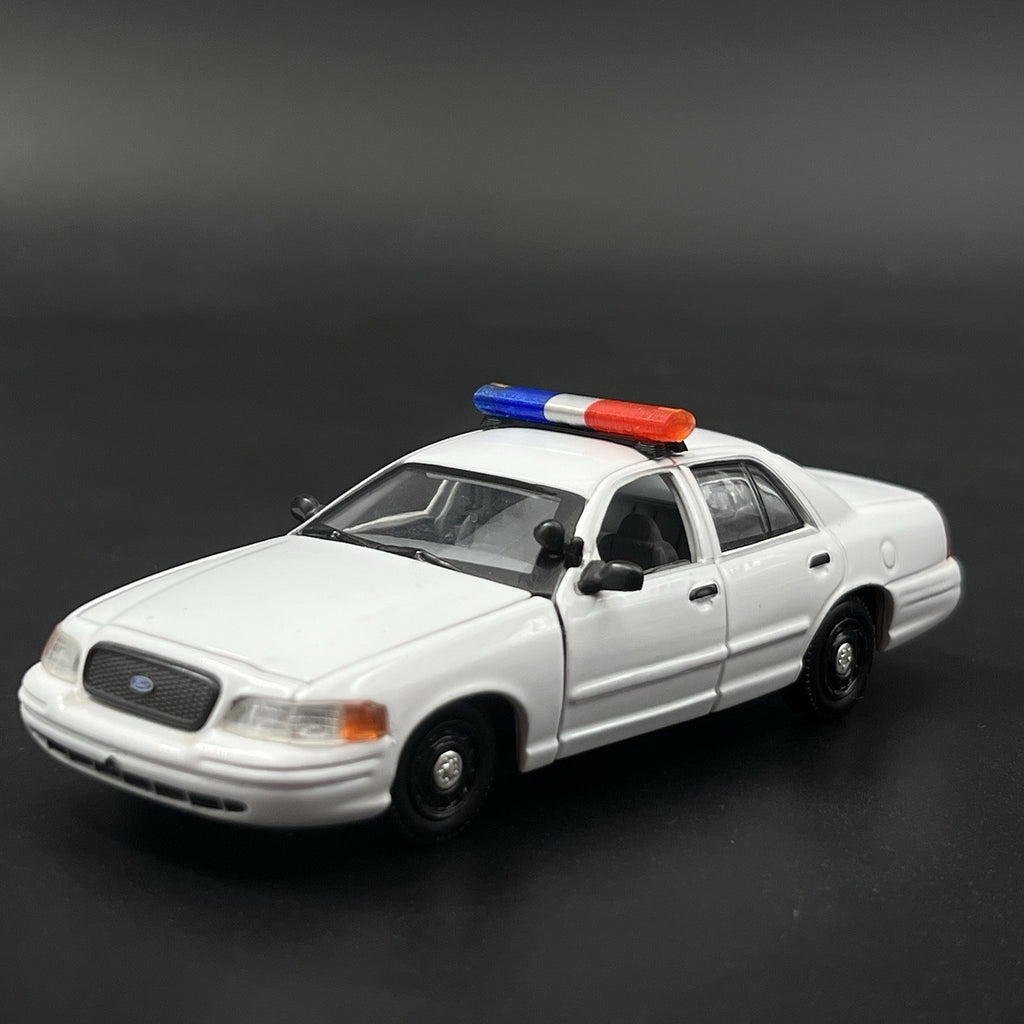 1/43 AeroDynic Lightbar Dukes Of Hazzard Sheriff Blue Red Chrome Police CHP LAPD4