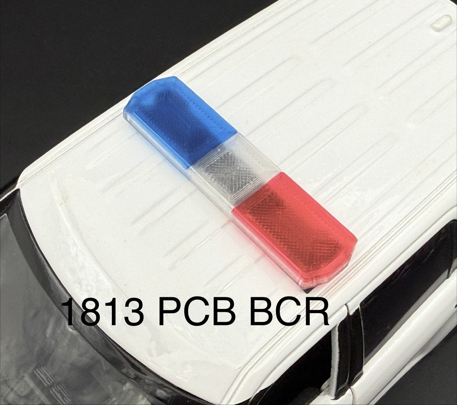 1/18 Scale Model PCB Compatible Code 3 2700 Lightbar Blue Red Police 1813PCBBCR0