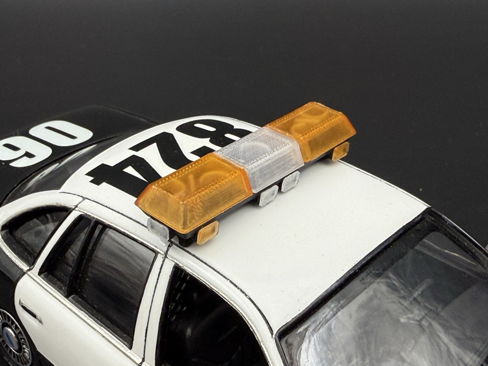 1/24 25 Scale Amber Clear Streethawk XL Lightbar Police 2464AClearXL6