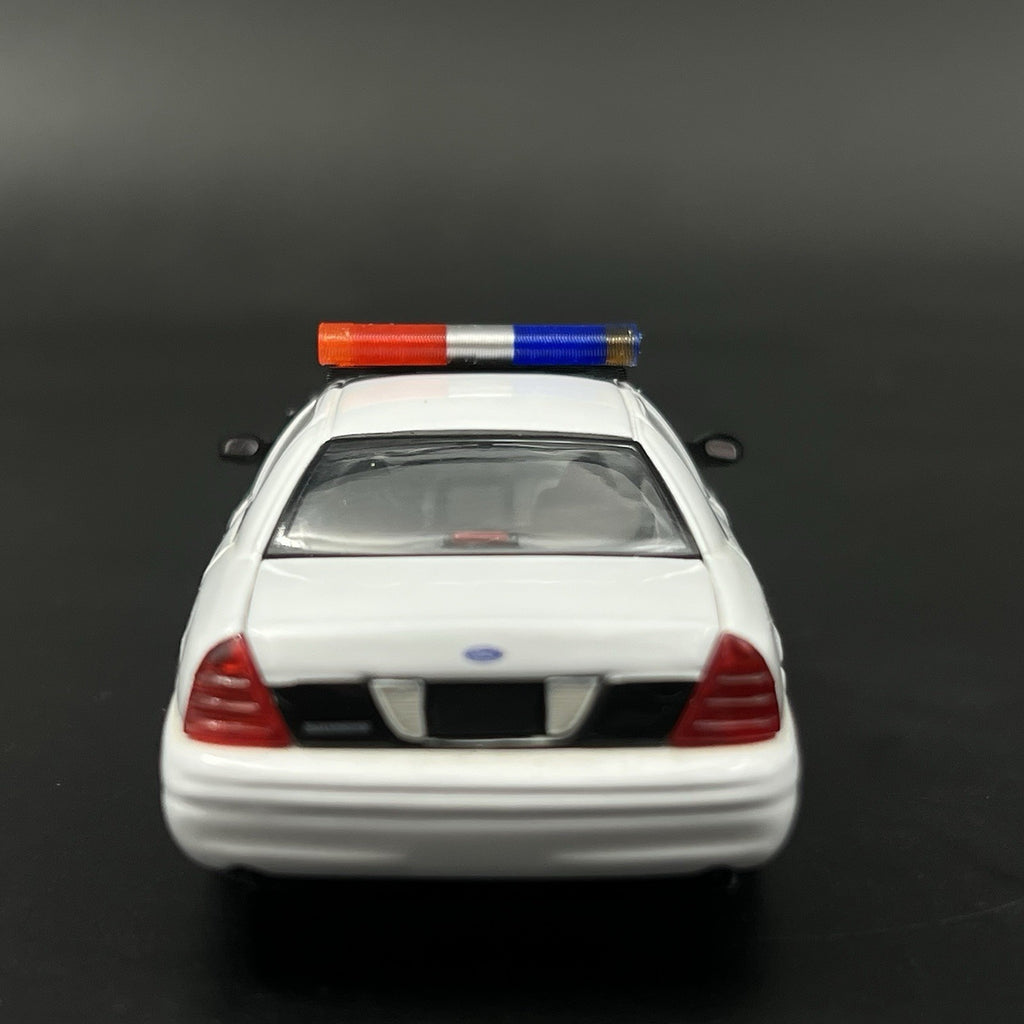 1/43 AeroDynic Lightbar Dukes Of Hazzard Sheriff Blue Red Chrome Police CHP LAPD9