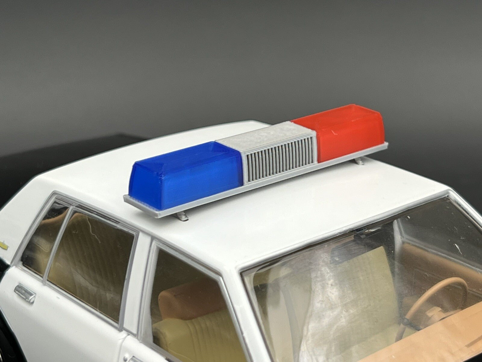 1/18 Blue Red Federal Signal Twinsonic Lightbar Police Sheriff Highway Patrol3