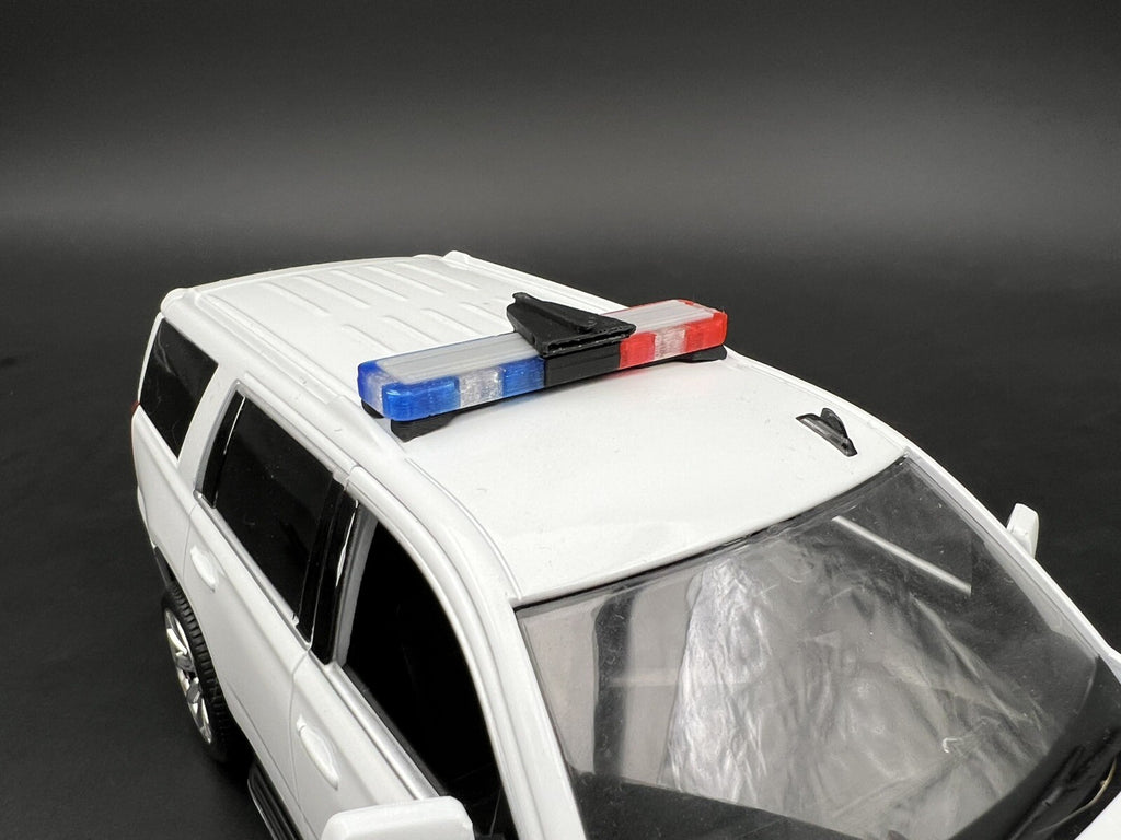 1/24 25 LED Ready Whelen Edge Lightbar Blue Red w/ Speaker Highway Patrol Police4