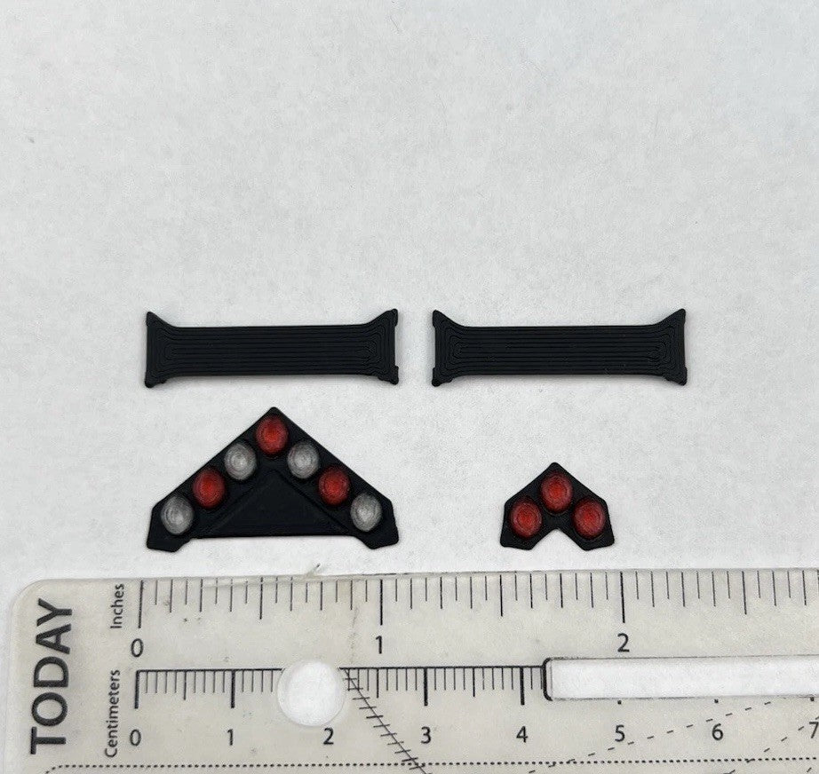 2 Pack 1/43 NYPD Red Federal Signal Vision SLR Lightbar Greenlight Police Car1